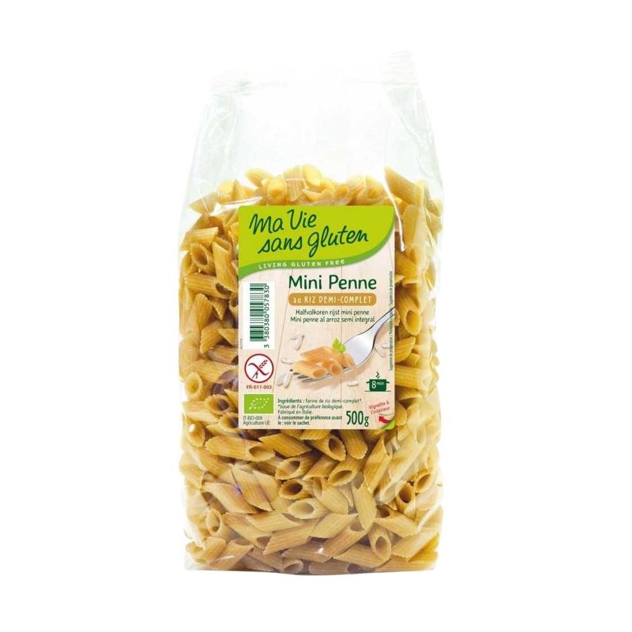 Penne mini volkoren glutenvrij bio