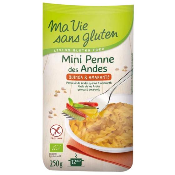 Tricolor mini penne glutenvrij bio