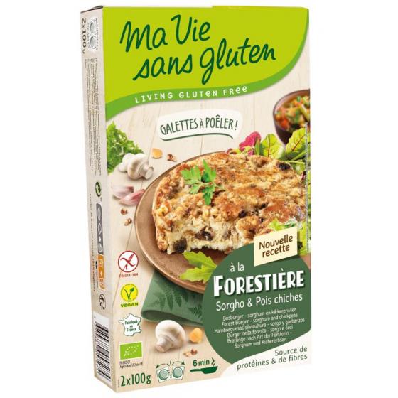 Champignonburger kikkererwt glutenvrij 2x100g bio