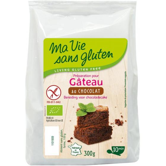 Chocolade cakemix glutenvrij bio