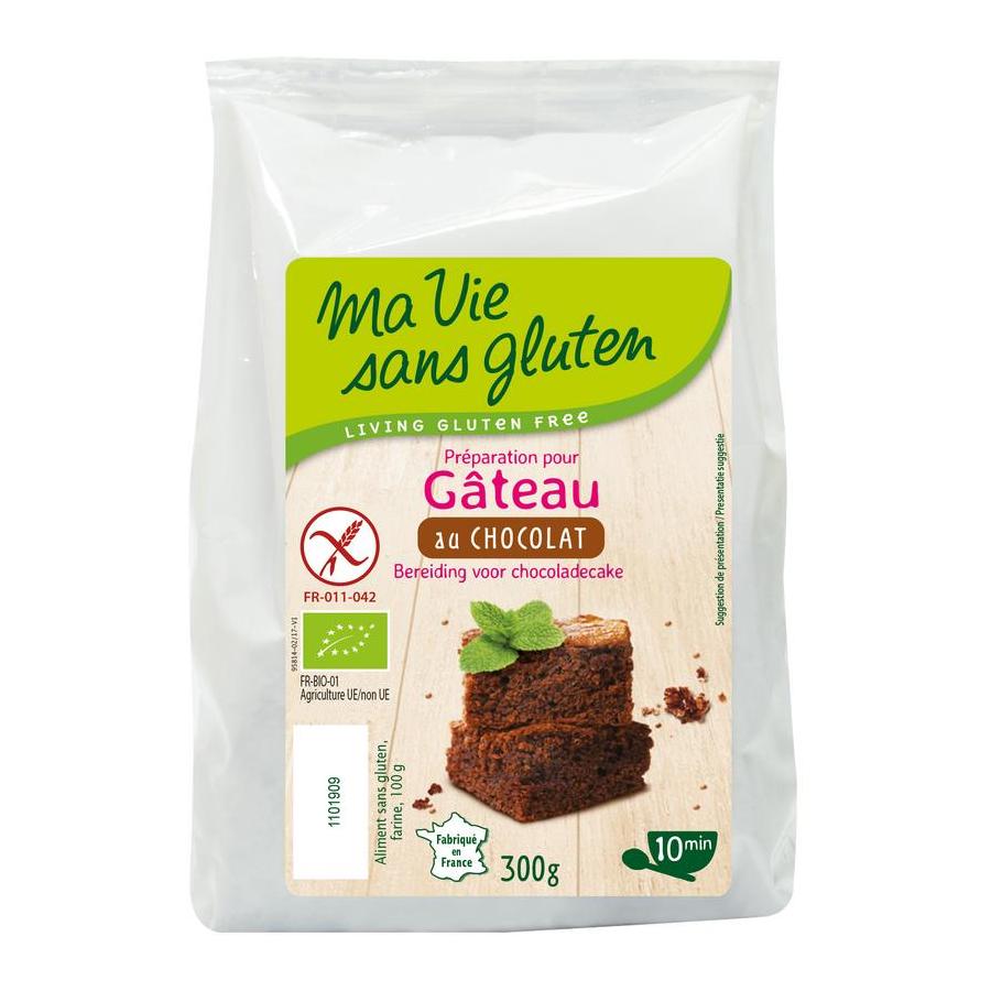 Chocolade cakemix glutenvrij bio