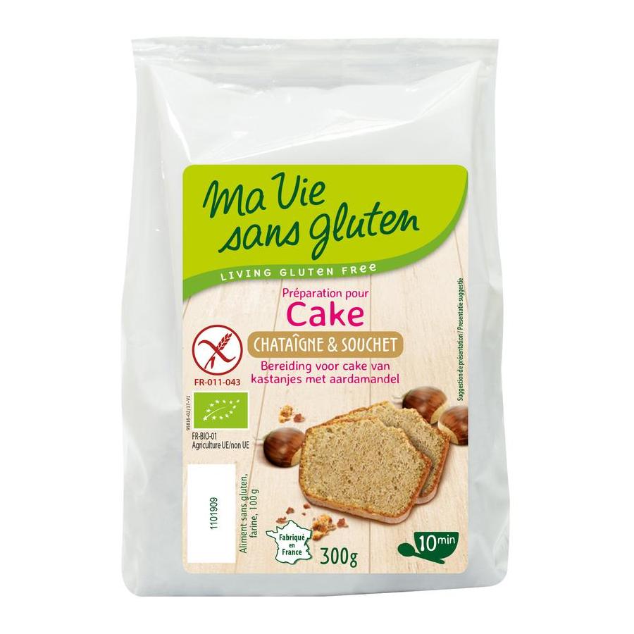 Amandel kastanje cakemix glutenvrij bio