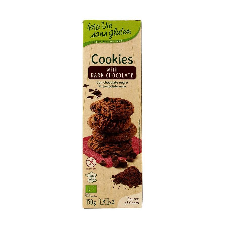 Koekjes met pure chocolade glutenvrij bio