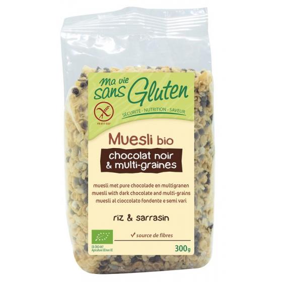 Muesli chocolade en multigranen glutenvrij bio