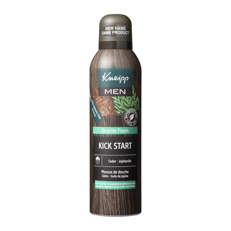 Men douche foam kick start ceder jojobaolie