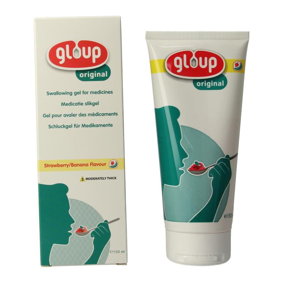 Original medicatie inname gel aardbei banaan