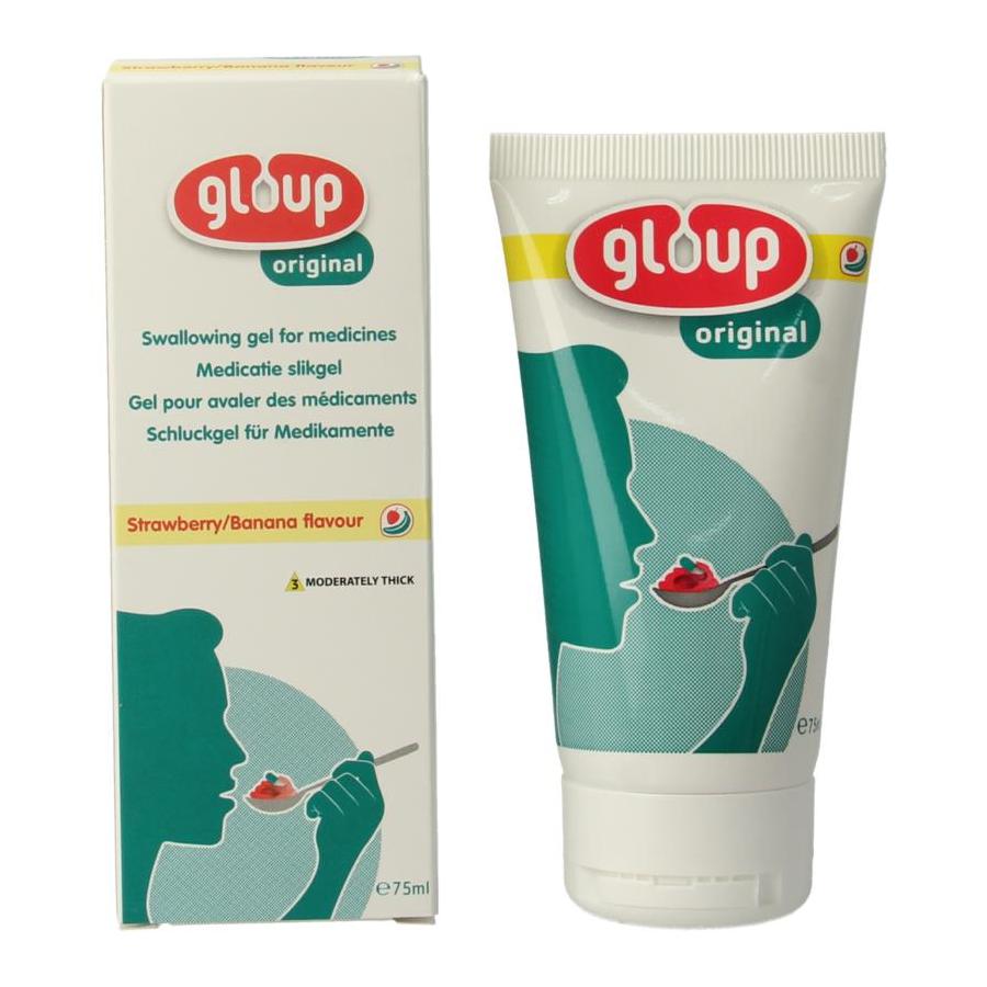 Original medicatie inname gel aardbei banaan