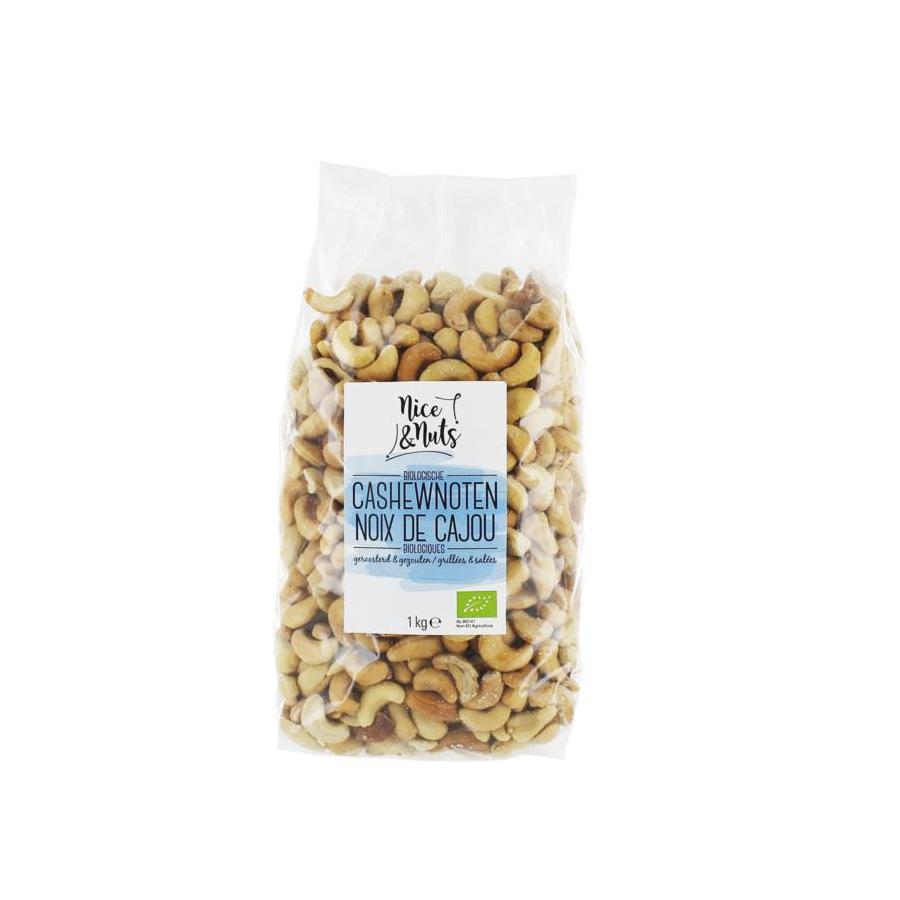 Cashewnoten geroosterd en gezouten bio