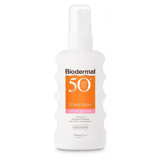 Zonnespray gevoelige huid SPF50+