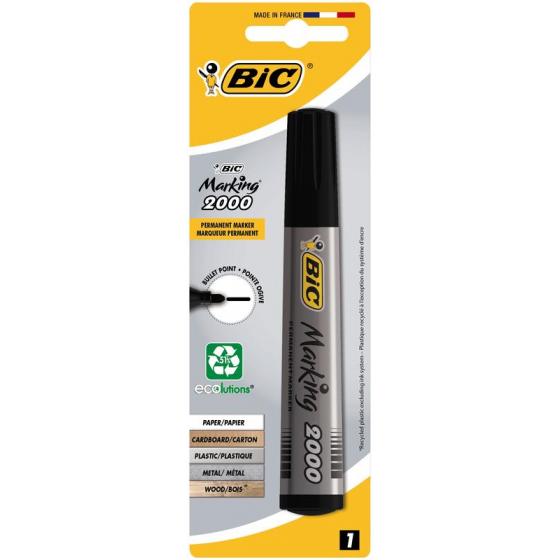 Permanent marker zwart blister