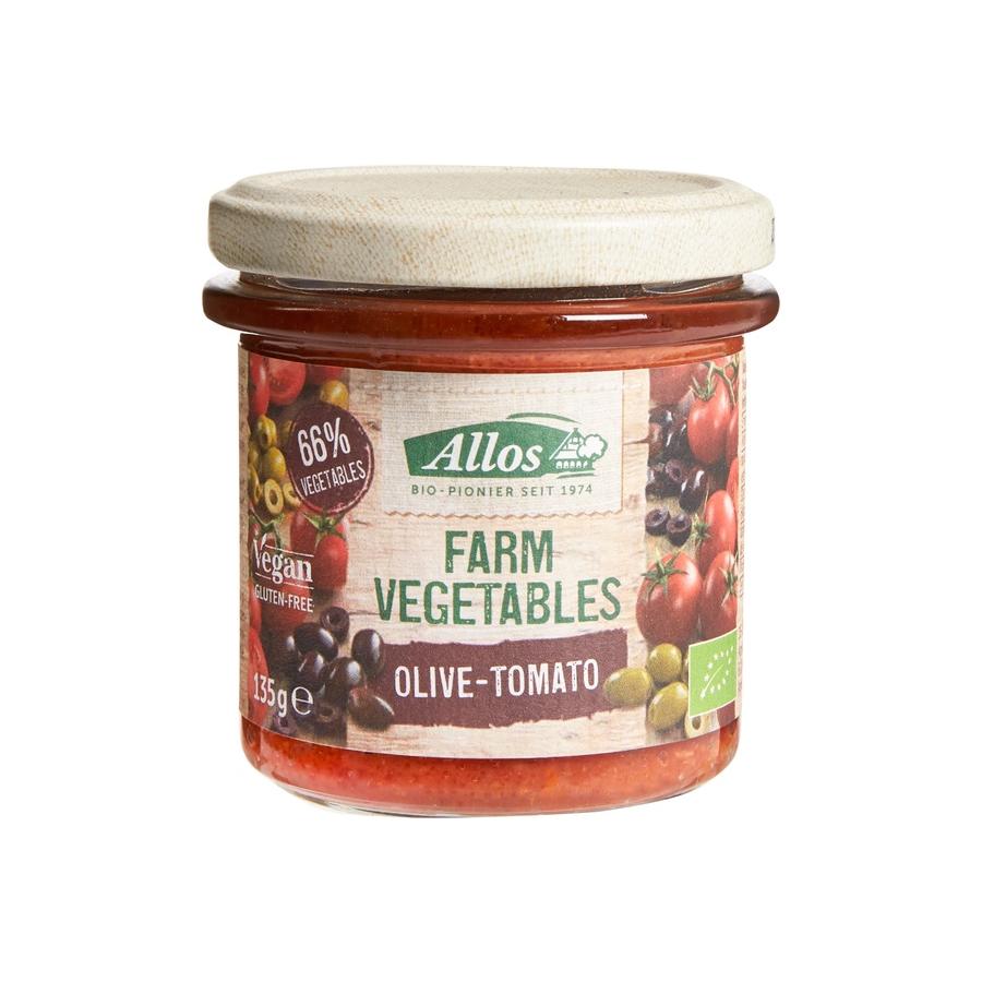 Farm vegetables tomaat & olijf bio