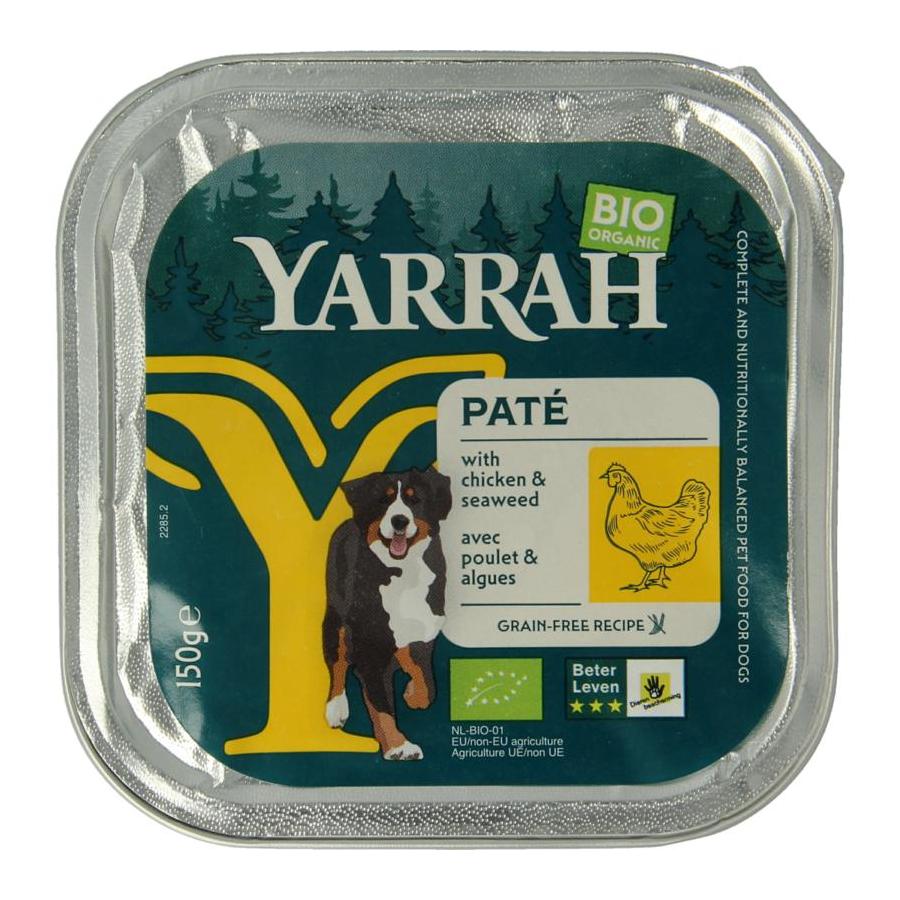 Hondenvoer pate met kip bio