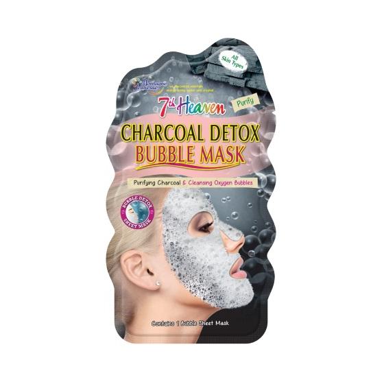 7th Heaven face mask charcoal detox bubble sheet