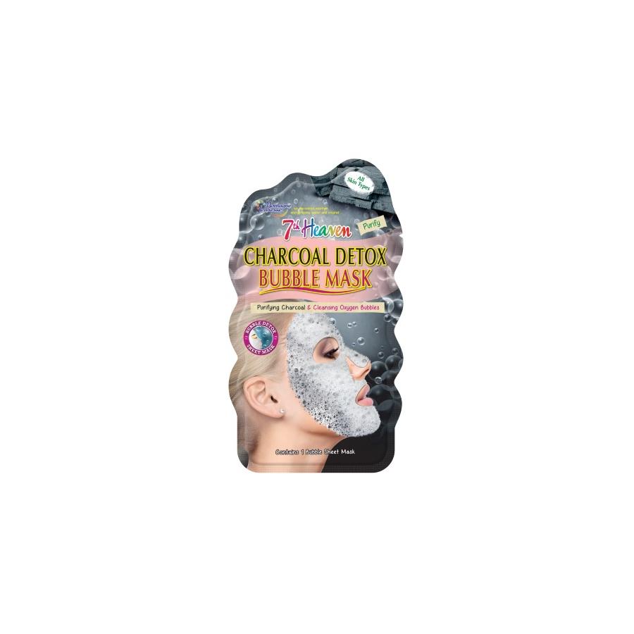 7th Heaven face mask charcoal detox bubble sheet