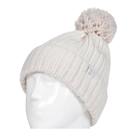 Ladies pom pom hat arden creme one size