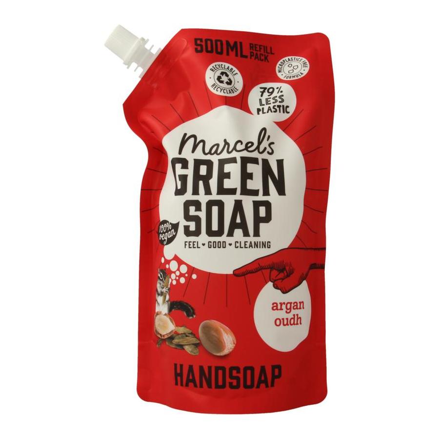 Handzeep argan & oudh navul