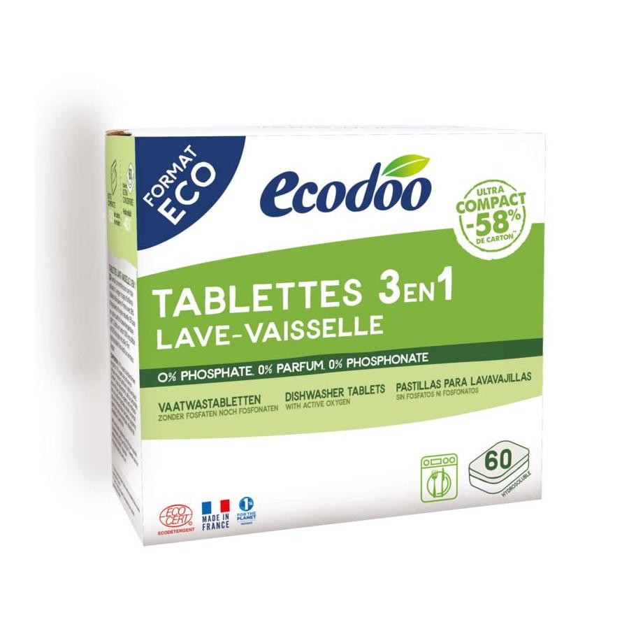 Vaatwas tabletten 3-in-1 geconcentreerd XL bio