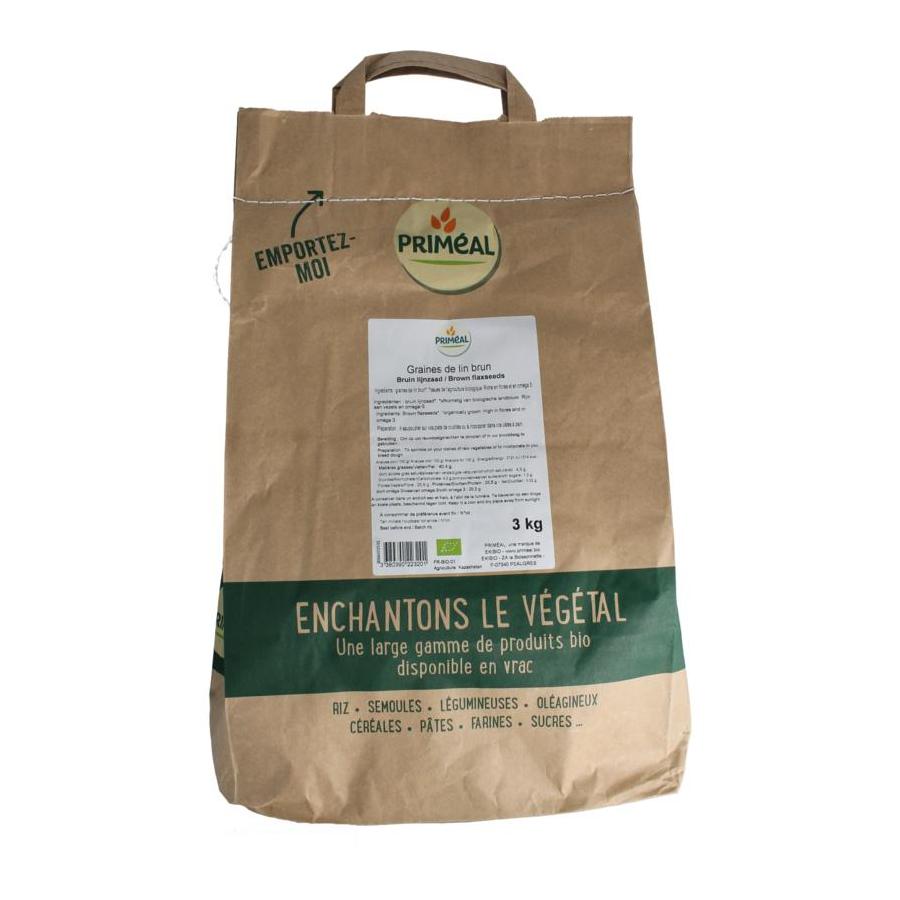 Lijnzaad bruin bio