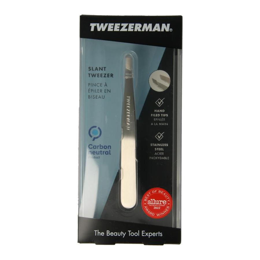 Slant tweezer klassiek stainless steel