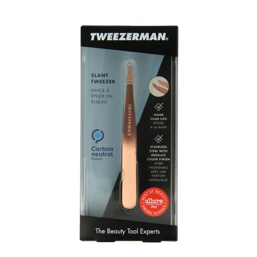 Slant tweezer rose goud