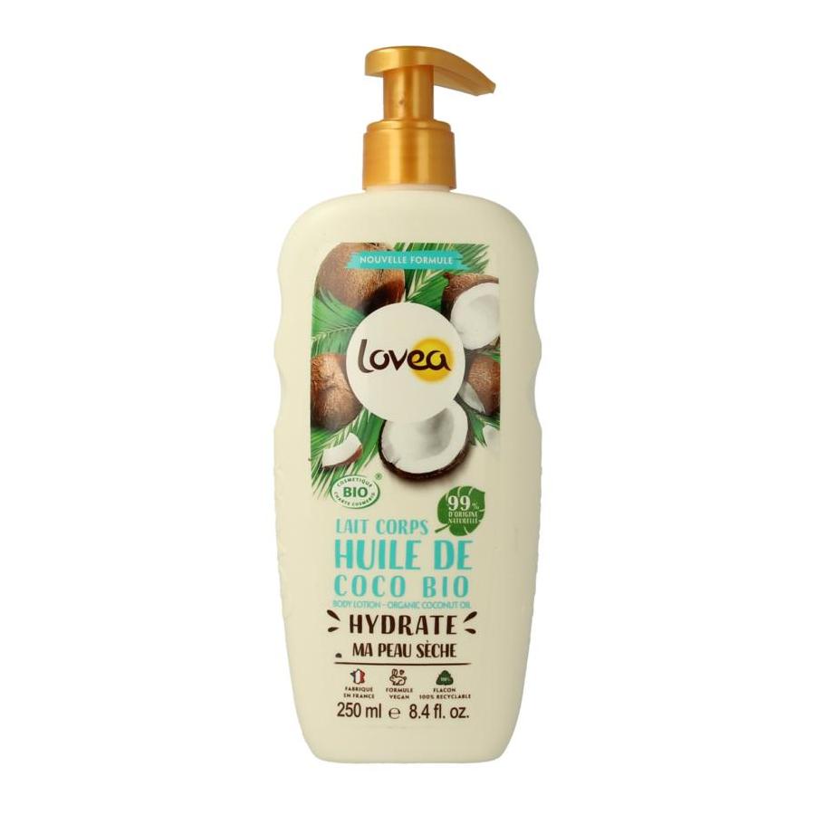 Bodylotion organic coconut oil for dry skin