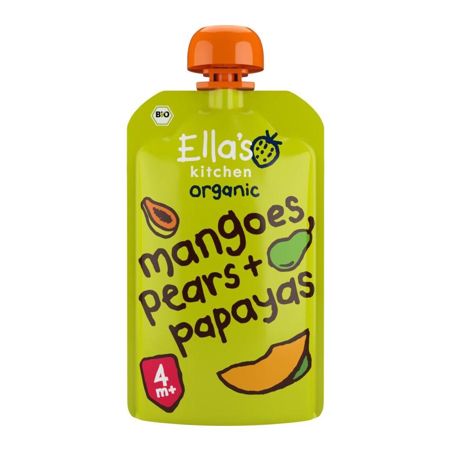 Mangoes pears & papayas knijpzakje 4+ maanden bio