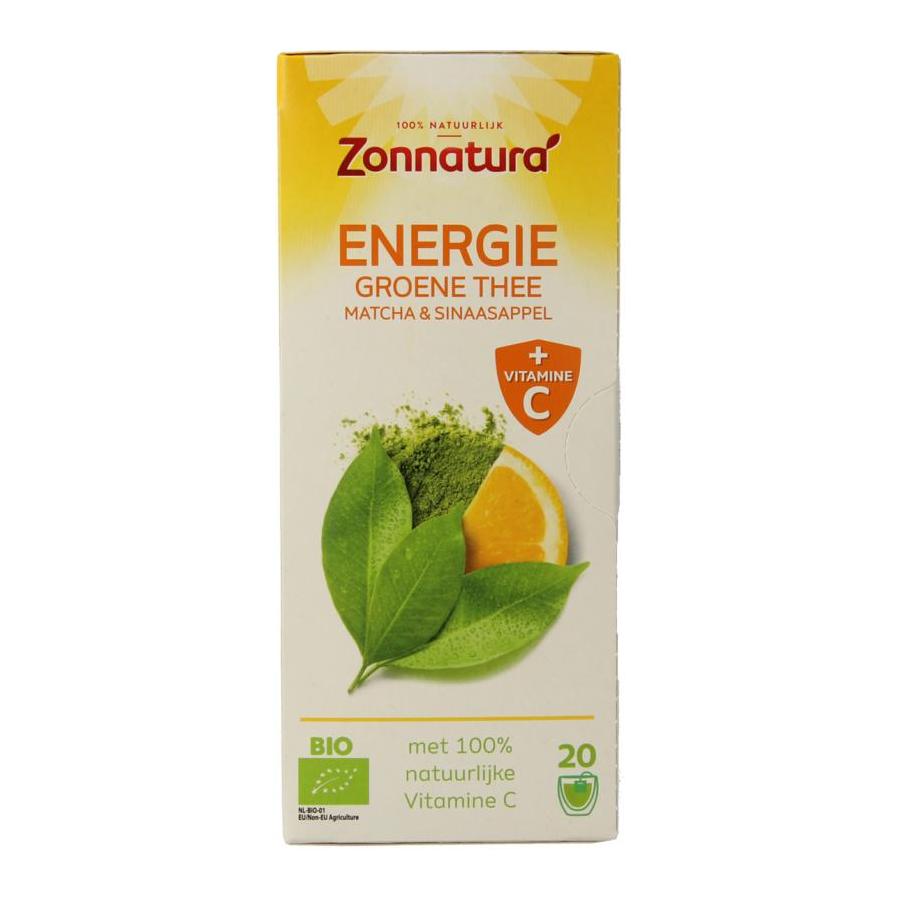 Energie groene thee met vitamine C bio