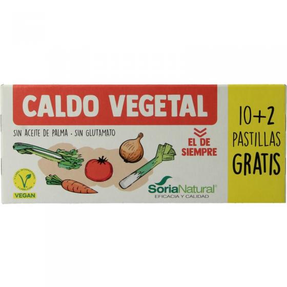 Bouillonblokjes vegan glutenvrij 10 + 2 gratis