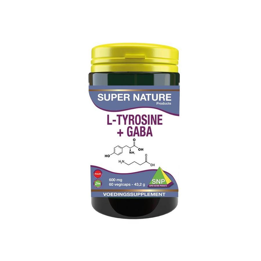 L-Tyrosine + GABA 600mg puur