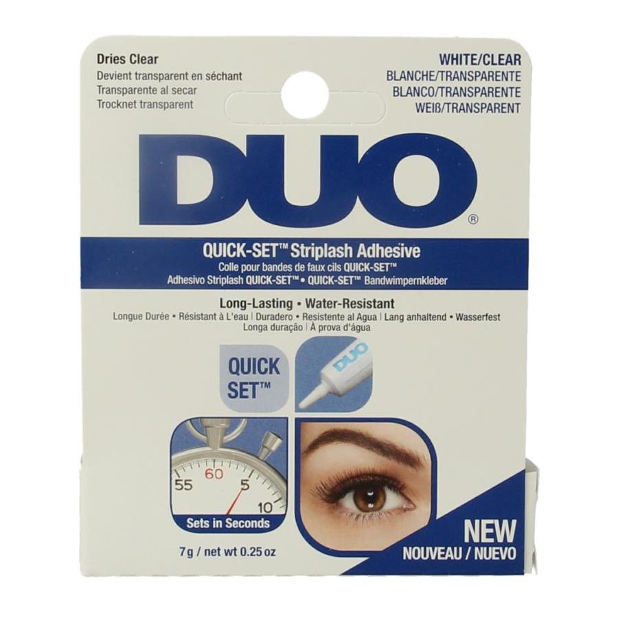 Quickset striplash adhesive white/clear