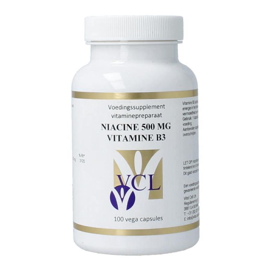 Vitamine B3 niacine 500 mg