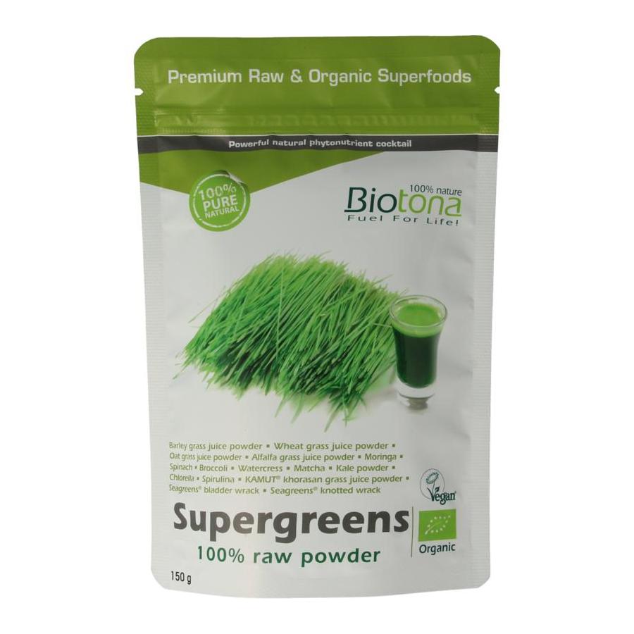 Supergreens raw powder bio