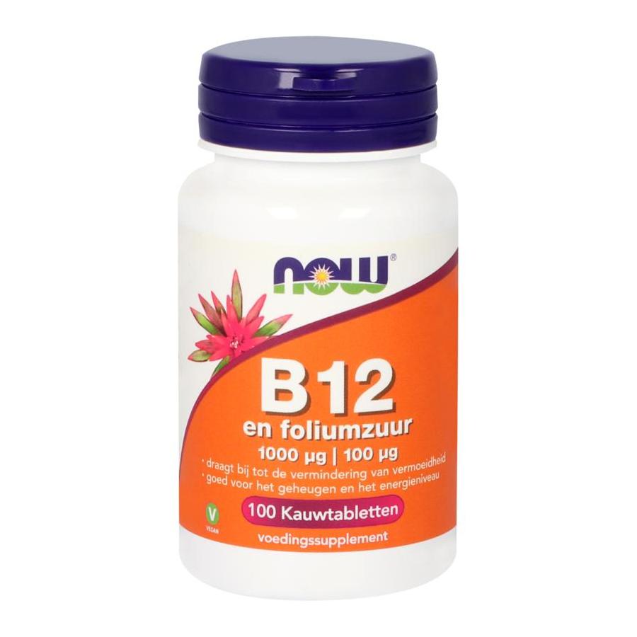 Vitamine B12 1000 mcg en Foliumzuur 100 mcg