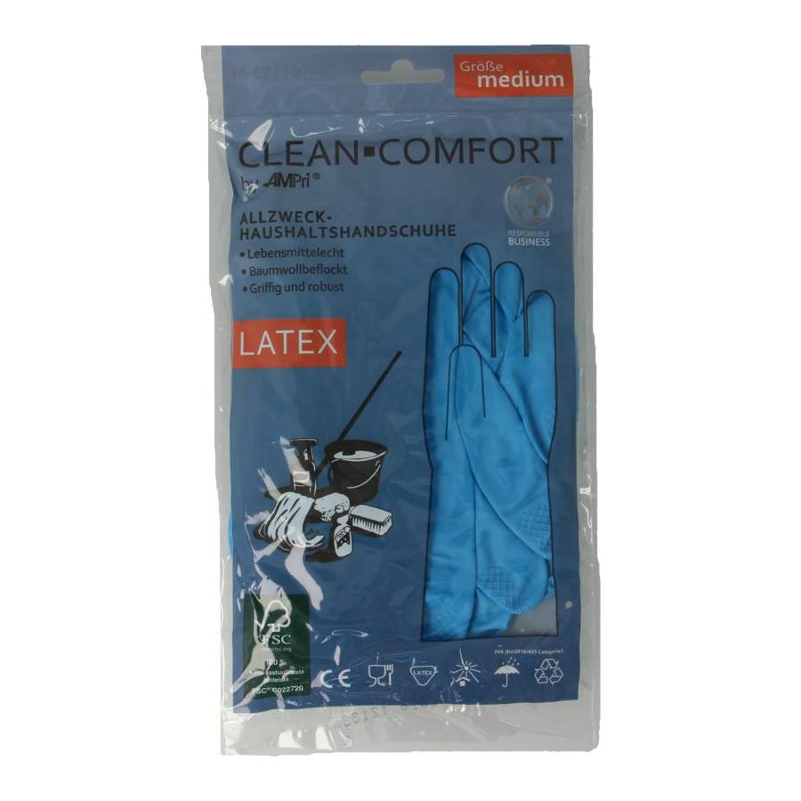 Huishoudhandschoen blauw maat M
