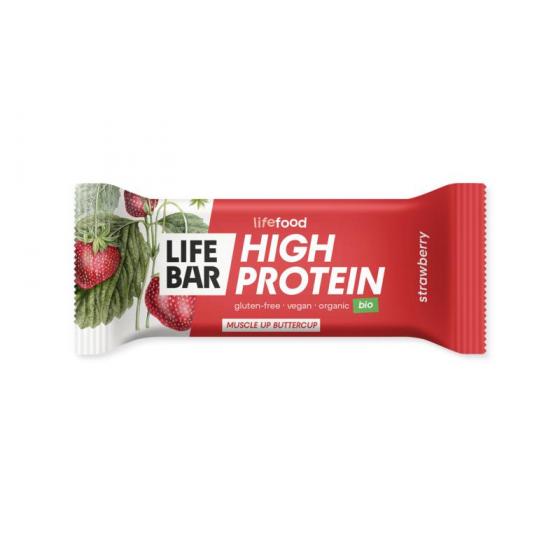 Lifebar proteine aardbei bio