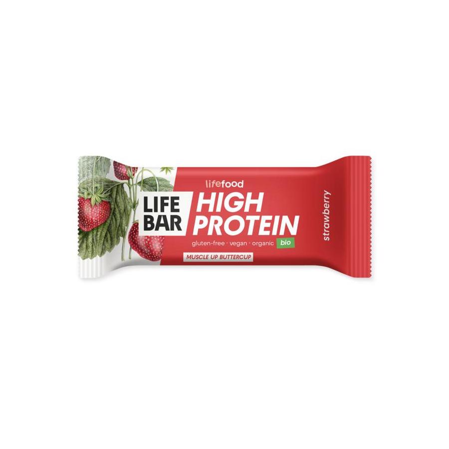Lifebar proteine aardbei bio