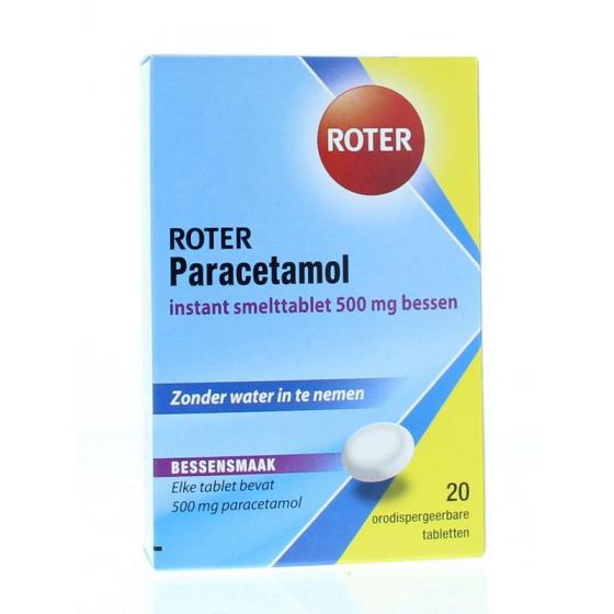 Paracetamol 500 mg smelttablet bessen smaak