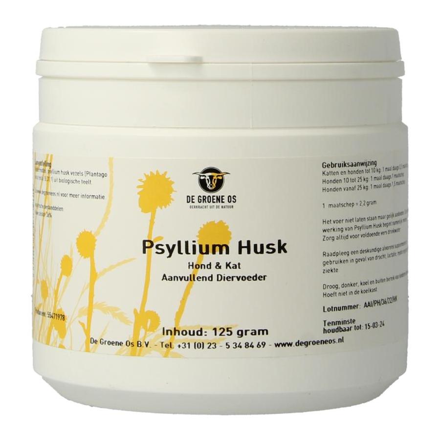 Psyllium husk hond kat