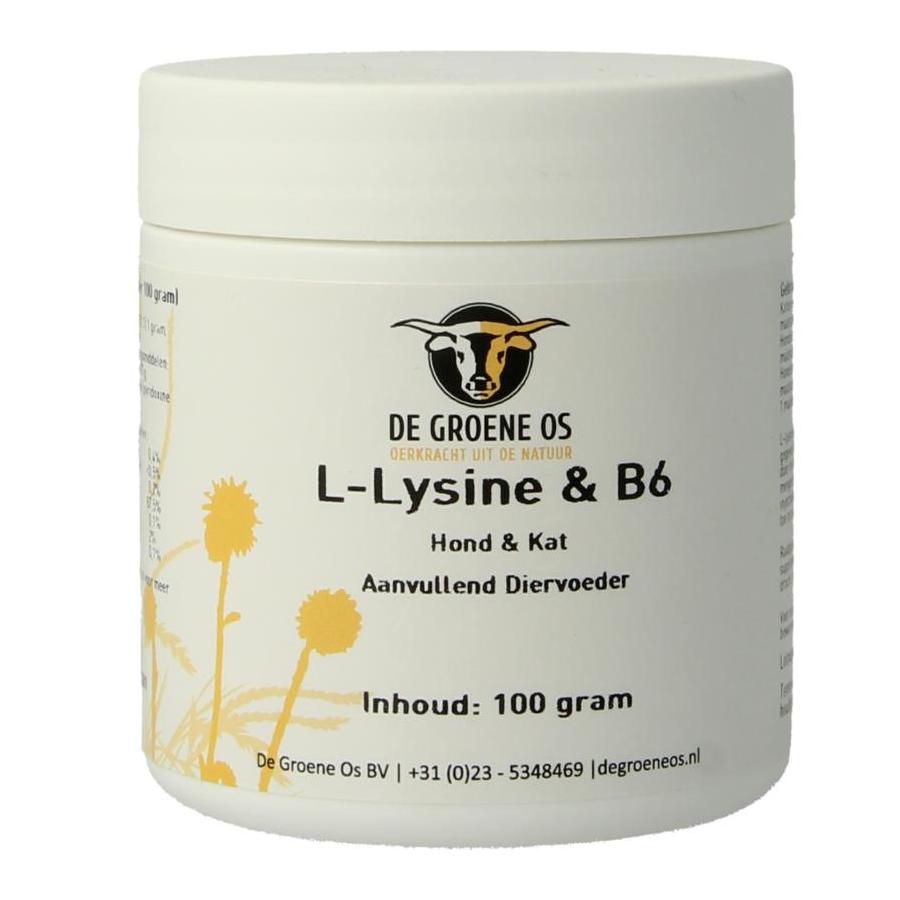 L-Lysine en Vitamine B6 hond/kat