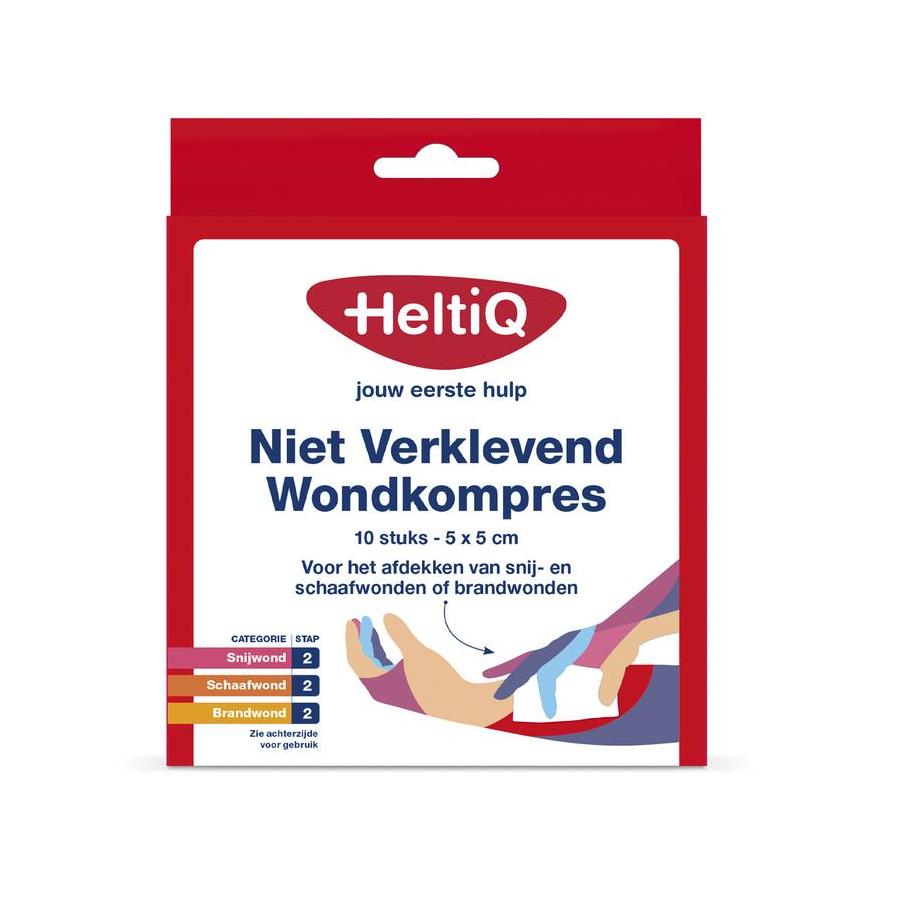 Wondkompres 5 x 5 niet verklevend