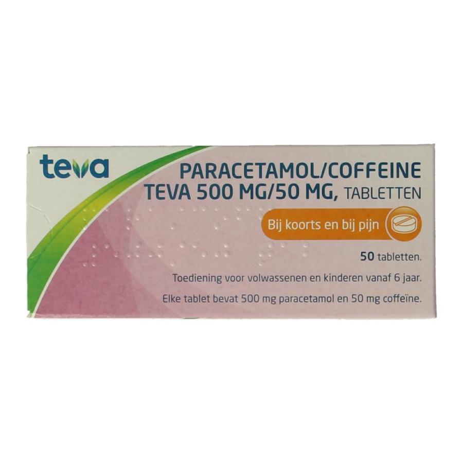 Paracetamol coffeine 500/50