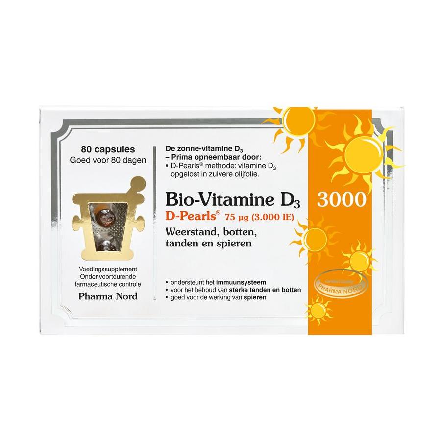 Bio-Vitamine D3 3000IE D pearls