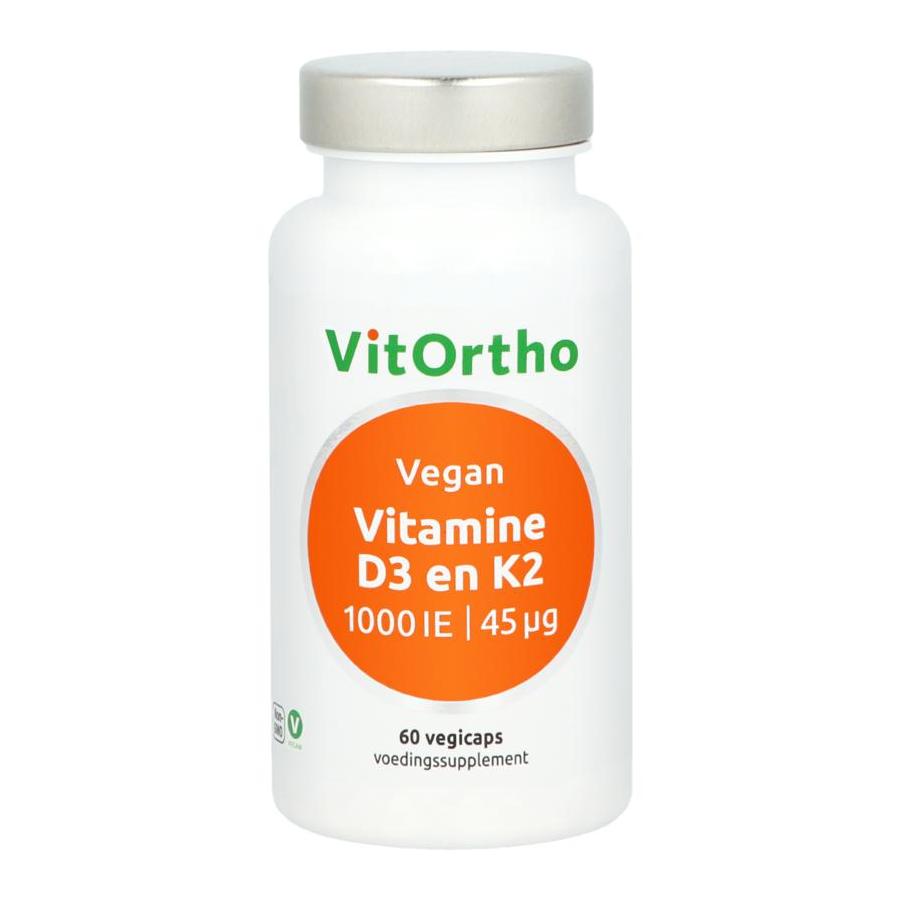 Vitamine D3 1000IE K2 45mcg vegan