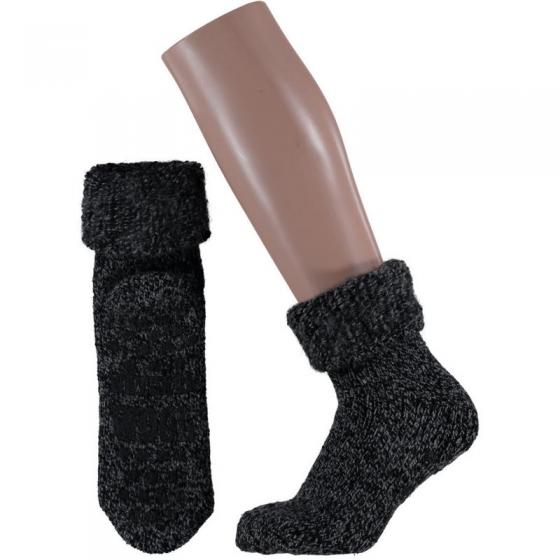 Slofsok anti slip unisex zwart maat 35-38