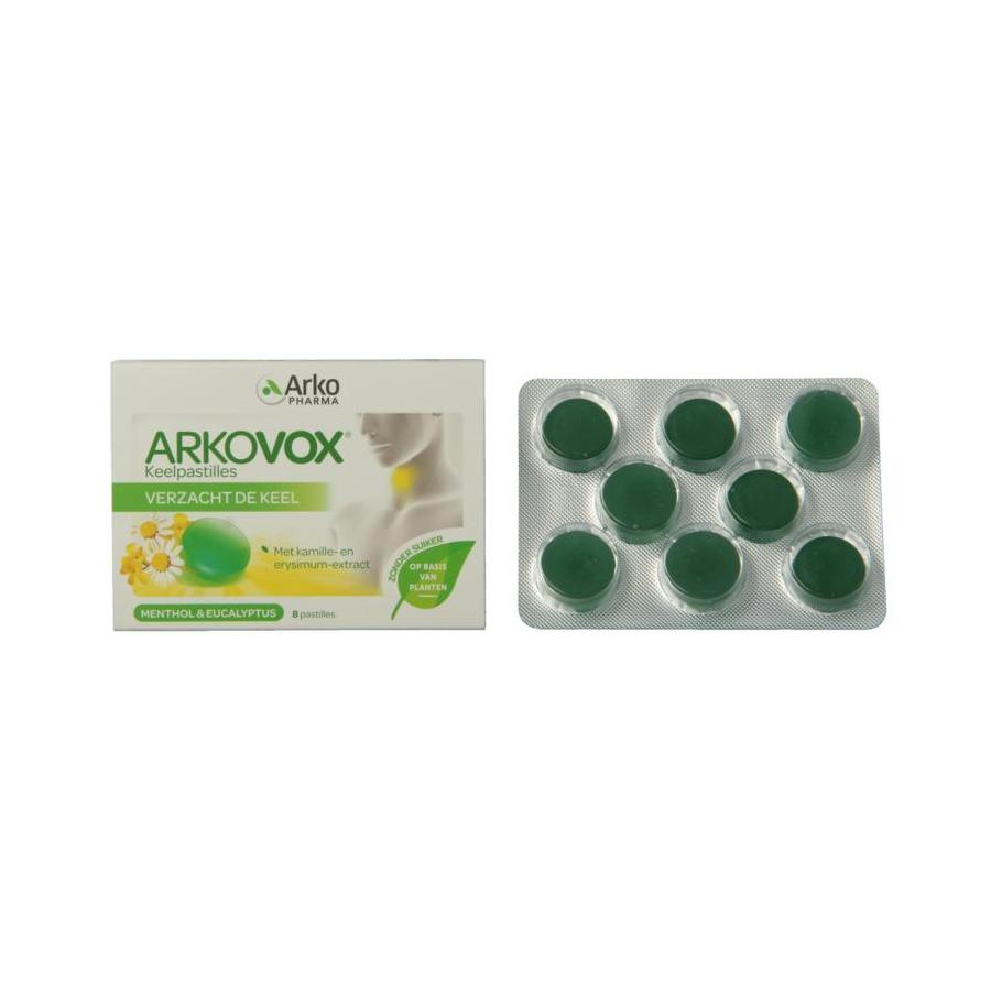 Menthol eucalyptus keelpastilles