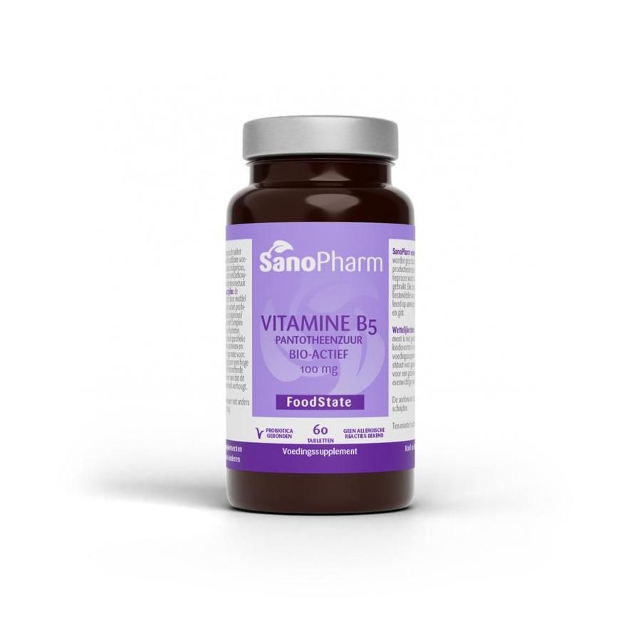 Vitamine B5 pantotheenzuur 100 mg