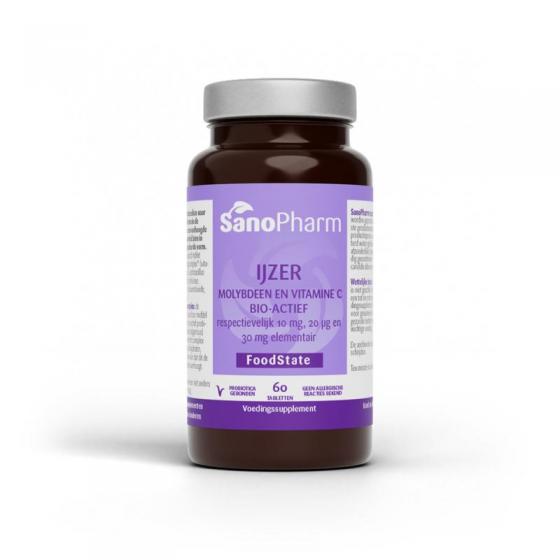 IJzer 10 mg & moly 20 mcg & C 30 mg