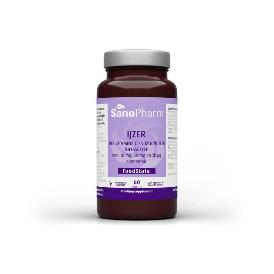 IJzer 10 mg & moly 20 mcg & C 30 mg