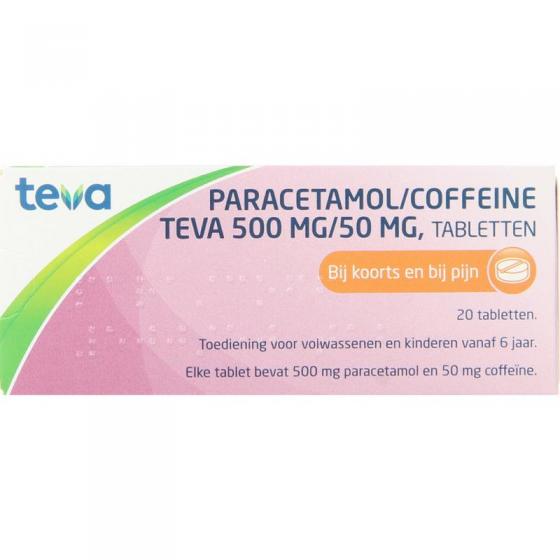 Paracetamol coffeine 500/50