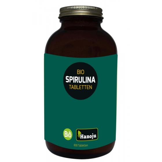 Spirulina 400mg glas flacon bio